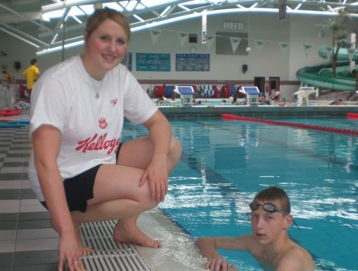 OLYMPIC DREAMS: Caleb Hughes, pictured with recently retired Cassie Patten, will bid for a surprise place at the London 2012 Games next March