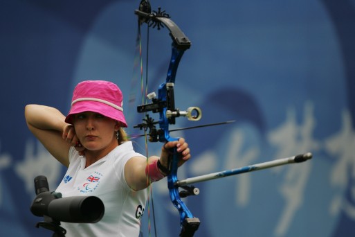 ON TARGET: Danielle Brown is looking to defend her Paralympic archery title today, having competed for England at the 2010 Commonwealth Games  