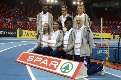 CLASS OF 2012: The latest athletes on the Spar Sprints Stars programme gather at the National Indoor Arena in Birmingham